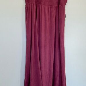 NWT Torrid Pink super soft knit Maxi Skirt 2X